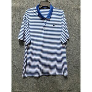Golf‎ Dri-Fit Blue & White Stripe Performance Fit Size 2XL